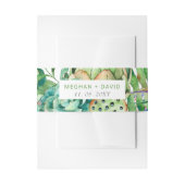 Bandeau De Faire-part Boho Rustique Succulent Cactus Mariage de verdure (Devant example)