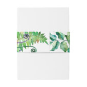 Bandeau De Faire-part Boho Rustique Succulent Cactus Mariage de verdure (Dos Example)