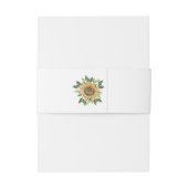 Bandeau De Faire-part Boho Sunflower Rustique Mariage Fleur sauvage (Dos Example)
