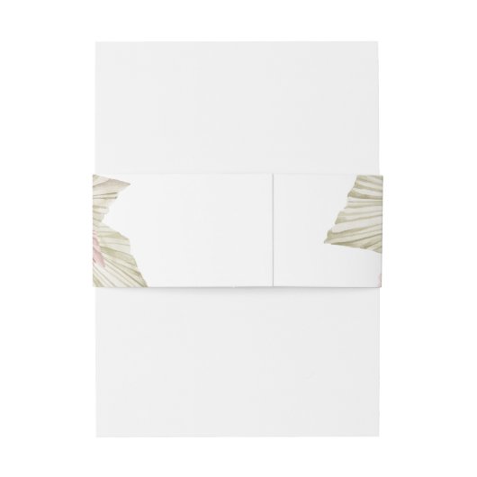 Bandeau De Faire-part Boho Tropical Botanical | MARIAGE (Dos Example)