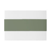 Bandeau De Faire-part Boho Vert (Dos exemple)