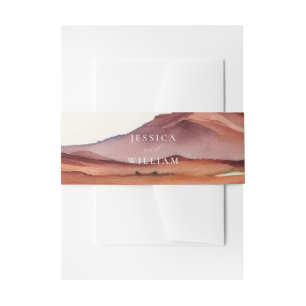 Bandeau De Faire-part Boho Watercolor Desert Mariage
