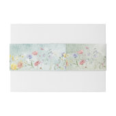 Bandeau De Faire-part Boho Wildflower Rustique mariage vert (Dos exemple)