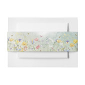 Bandeau De Faire-part Boho Wildflower Rustique mariage vert (Devant Example)
