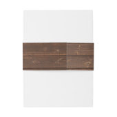 Bandeau De Faire-part Bois de chêne rustique (Dos Example)