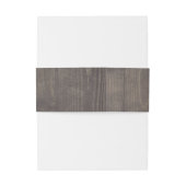 Bandeau De Faire-part Bois et fleurs blanches rustiques (Dos Example)