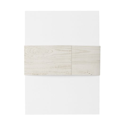 Bandeau De Faire-part Bois léger rustique (Dos Example)