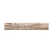 Bandeau De Faire-part Bois Rose Rustique et Lanternes (Plat)