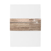 Bandeau De Faire-part Bois Rose Rustique et Lanternes (Dos Example)