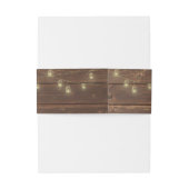 Bandeau De Faire-part Bois rustique et lumières (Dos Example)