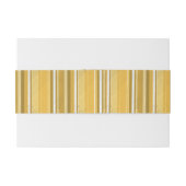 Bandeau De Faire-part Bonbons Jaunes rayures (Dos exemple)