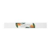 Bandeau De Faire-part Bonheur des Oiseaux de Paradis (Plat)