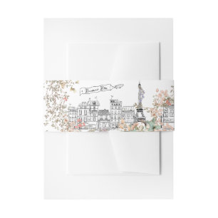 Bandeau De Faire-part Bonjour Bebe Français Baby shower neutre entre les