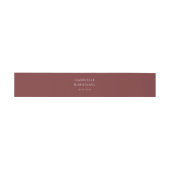 Bandeau De Faire-part Bordeaux uni (Plat)