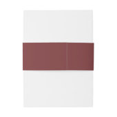 Bandeau De Faire-part Bordeaux uni (Dos Example)