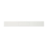Bandeau De Faire-part Bordure double blanche ombragée sur papier blanc (Plat)