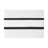 Bandeau De Faire-part Bordure noir et blanc (Dos exemple)