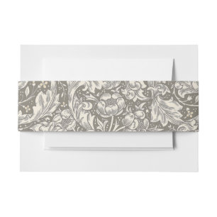 Bandeau De Faire-part Bot floral à fleurs à boutons de William Morris Ba