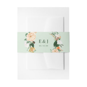 Bandeau De Faire-part Botanique Boho Aquarelle Florale Verdure Sage