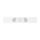 Bandeau De Faire-part Botanique Verdure Foliage Mariage d'aquarelle (Plat)