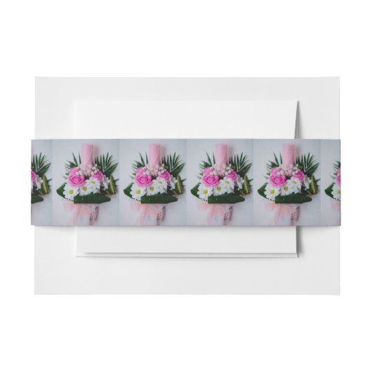 Bandeau De Faire-part Bougie de baptême (Devant Example)