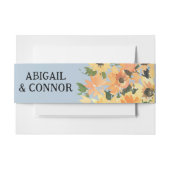 Bandeau De Faire-part Bouquet de tournesol rustique aquarelle (Devant Example)
