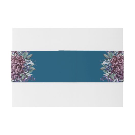 Bandeau De Faire-part Bouquet Mariage de goth esthétique foncé (Dos exemple)