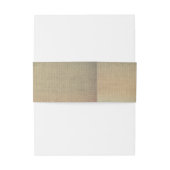 Bandeau De Faire-part Bourgogne Feuille Rustique Burlap Mariage de autom (Dos Example)