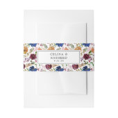 Bandeau De Faire-part Bourgogne & Marine Orange Fall Floral 4 (Devant example)