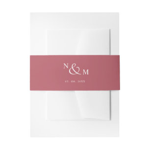 Bandeau De Faire-part Bourgogne Moderne Mariage simple