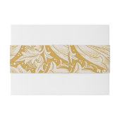 Bandeau De Faire-part Boutonnière Fleur Classique William Morris (Dos exemple)