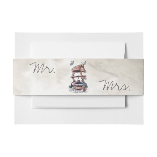 BANDEAU DE FAIRE-PART BOUTTERFLY SOUHAITER BIEN (Devant Example)