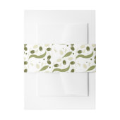 Bandeau De Faire-part Branche d'olivier et Feuilles Motif sans soudure (Devant example)