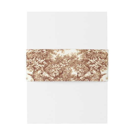 Bandeau De Faire-part branches de chêne mariage (Dos Example)