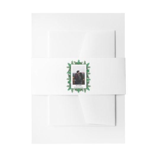 Bandeau De Faire-part Branches de l'arbre d'hiver Mariage photo (Devant example)