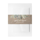 Bandeau De Faire-part Branches de verdure rustique Mariage de campagne (Devant example)