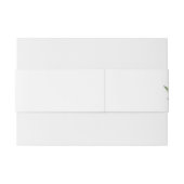 Bandeau De Faire-part Branches d'olive Aquarelle Mariage rustique (Dos exemple)