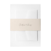 Bandeau De Faire-part Brosse | Mariage de script chic et simple (Devant example)