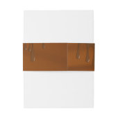 Bandeau De Faire-part Brown Gold Chocolat Bar ou Bat mitzvah (Dos Example)