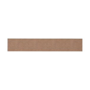 Bandeau De Faire-part Brun naturel en cuir de Faux