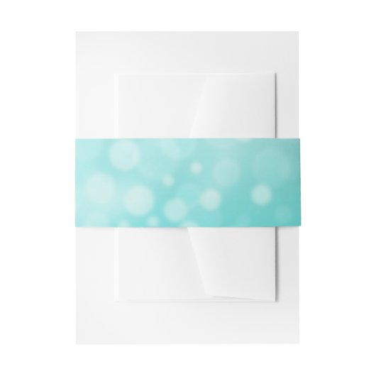 Bandeau De Faire-part Bubbles turquoises Mariage Belly Bands (Devant example)