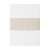 Bandeau De Faire-part Buff Neutral Ajouter un nom Invitation Bande de ve (Dos Example)
