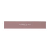 Bandeau De Faire-part Burgundy Classic Mariage personnalisé (Plat)