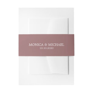 Bandeau De Faire-part Burgundy Classic Mariage personnalisé
