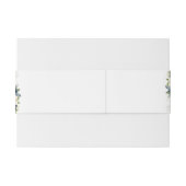 Bandeau De Faire-part Burgundy et Navy Faire-part de mariage Belly Band (Dos exemple)