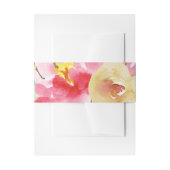 Bandeau De Faire-part Burlap & Boho Artistic Aquarelle Superposition Flo (Devant example)