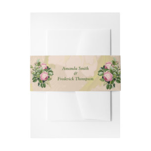 Bandeau De Faire-part Bush Garden Green - roses roses roses enveloppe