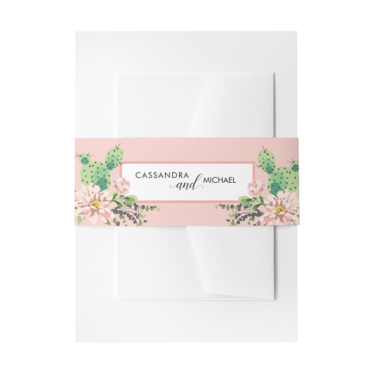 Bandeau De Faire-part Cactus en plein désert (Devant example)