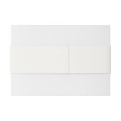 Bandeau De Faire-part Cadre Or avec de jolies fleurs (Dos exemple)