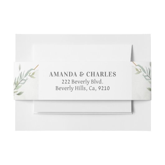 Bandeau De Faire-part Cadre Or & Folithe Moderne (Devant Example)